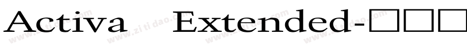 Activa Extended字体转换